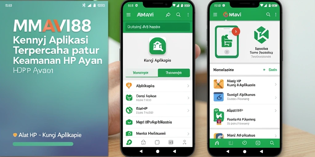 Screenshot antarmuka AMAVI88 yang menampilkan fitur Kunci Aplikasi.