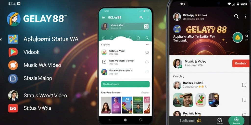 Antarmuka sederhana dan fungsional dari GELAY88 untuk status WA.