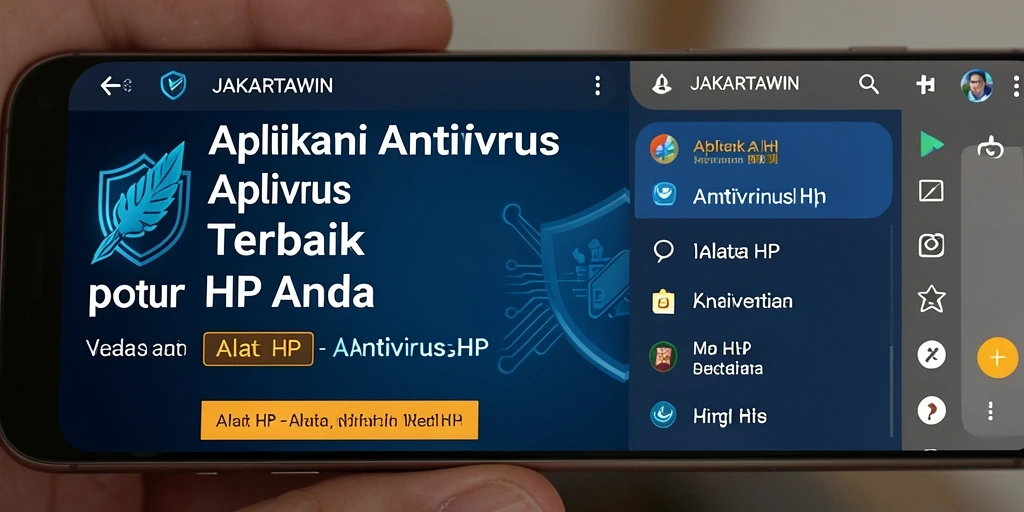 Screenshot utama JAKARTAWIN menunjukkan antarmuka pengguna yang sederhana dan efektif.