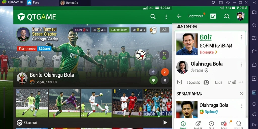 Tampilan antarmuka aplikasi QTGAME yang informatif dan menarik.